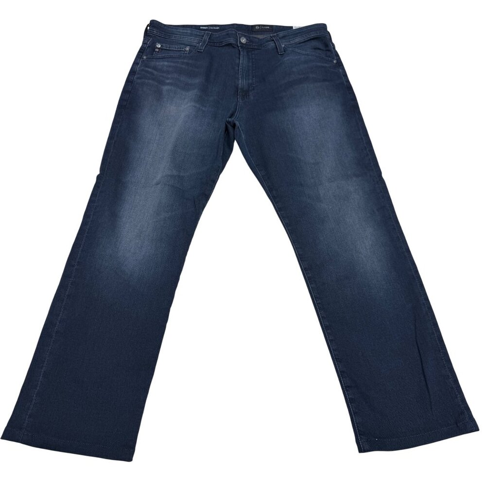 NEW AG Everett AirLuxe Slim Straight Leg Black Jean Men's, Sz 36 x 28 (Altered)